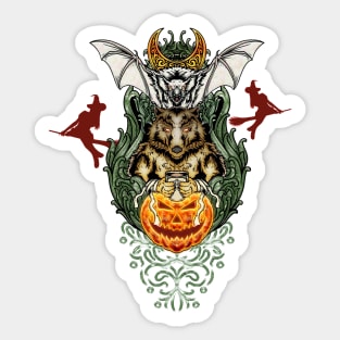 Funny halloween design Sticker